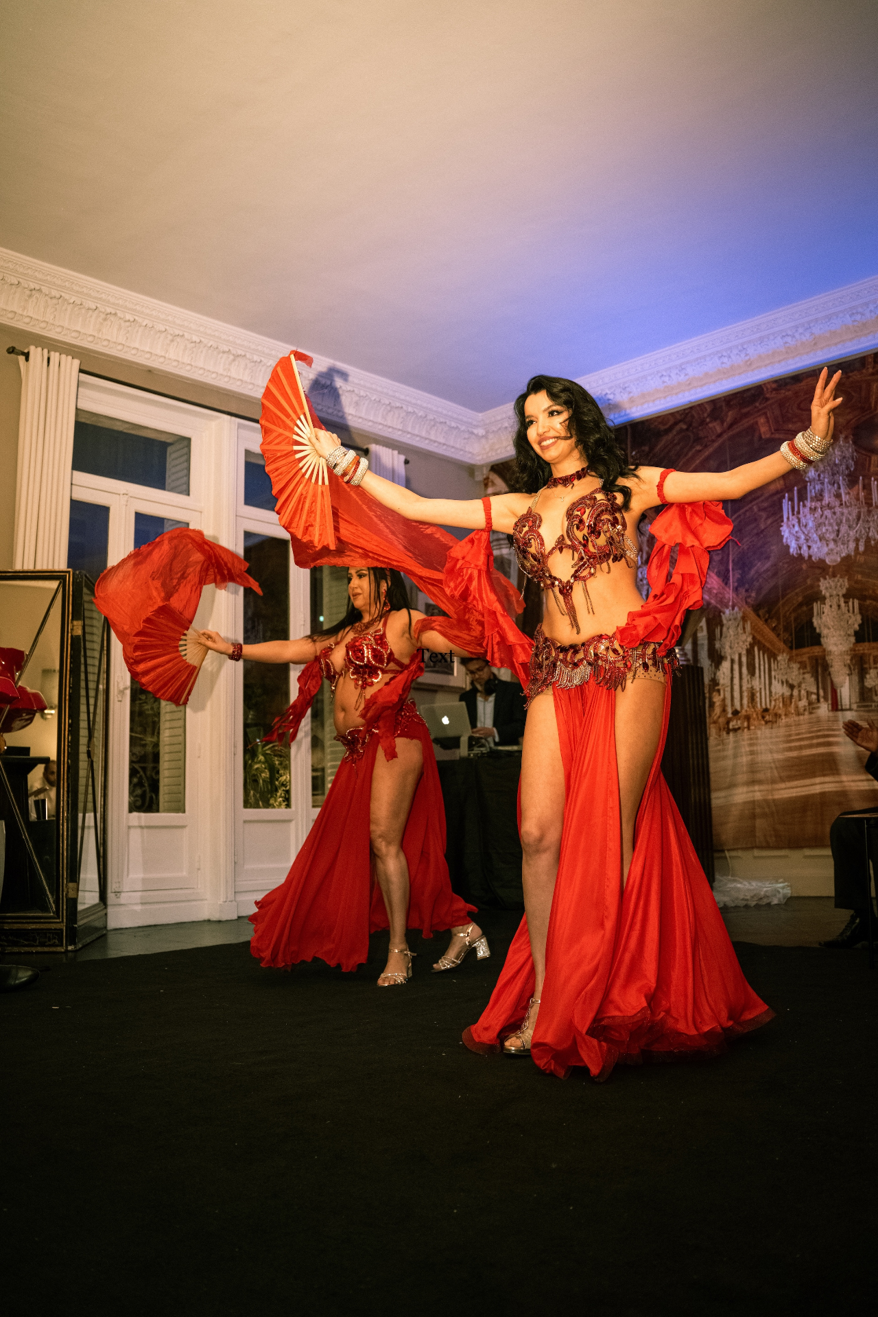 Performance LED — danseuse ailes lumineuses