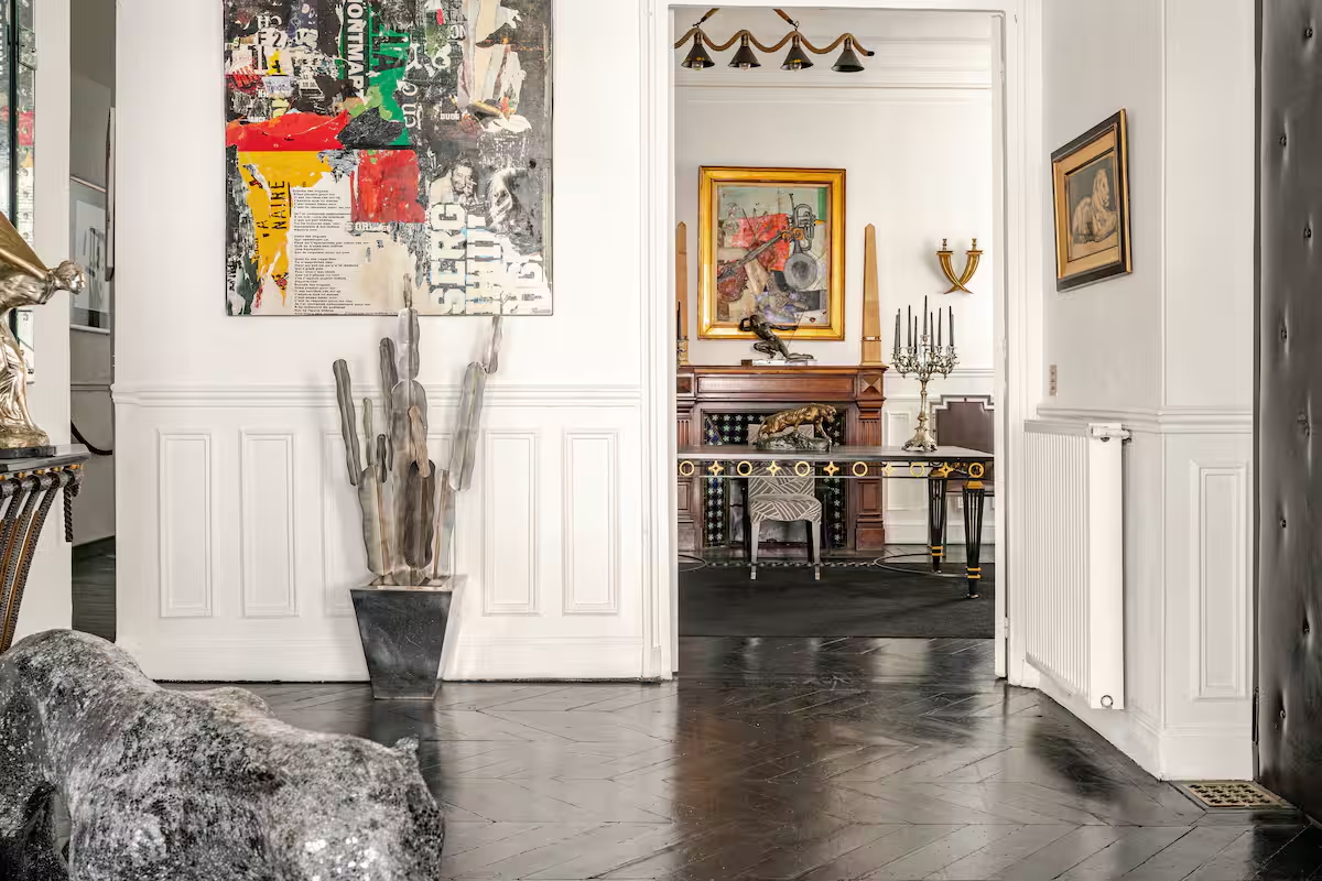 Enfilade des pièces du loft — perspectives haussmanniennes