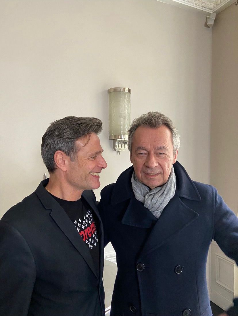 Michel Denisot lors d'un tournage TV au Loft
