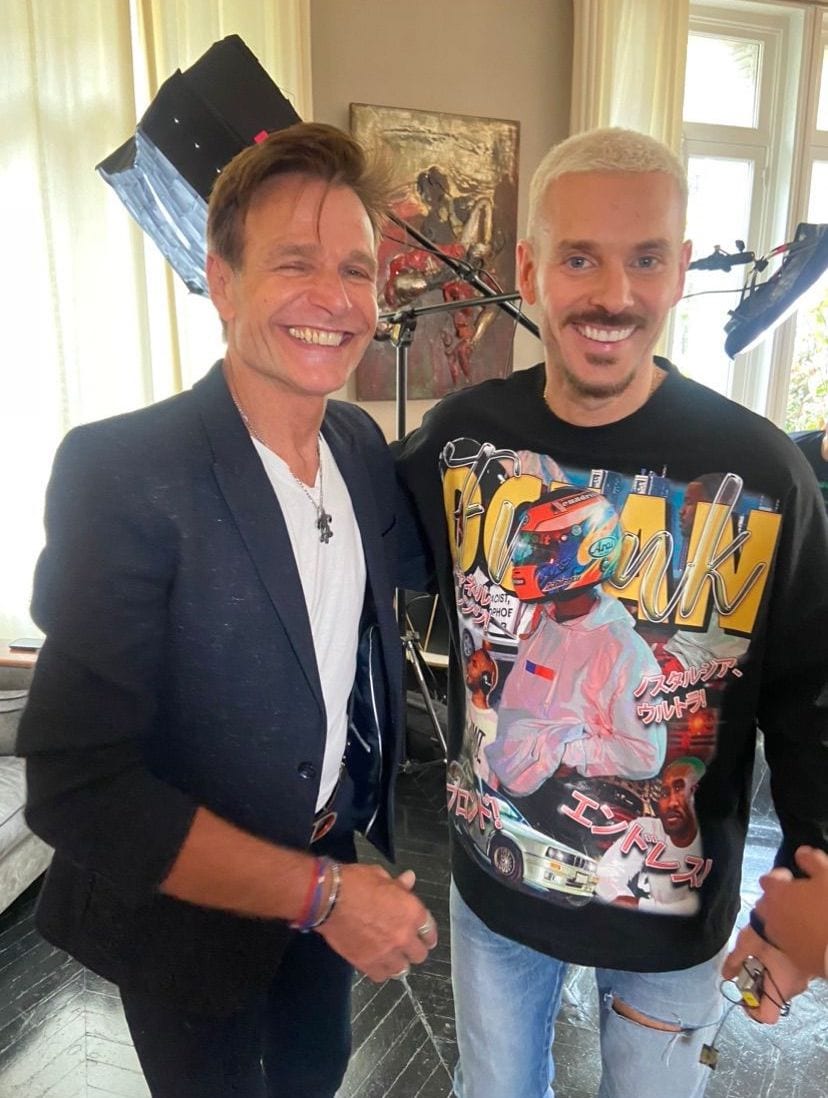 M Pokora en tournage clip au Loft Triangle d'Or